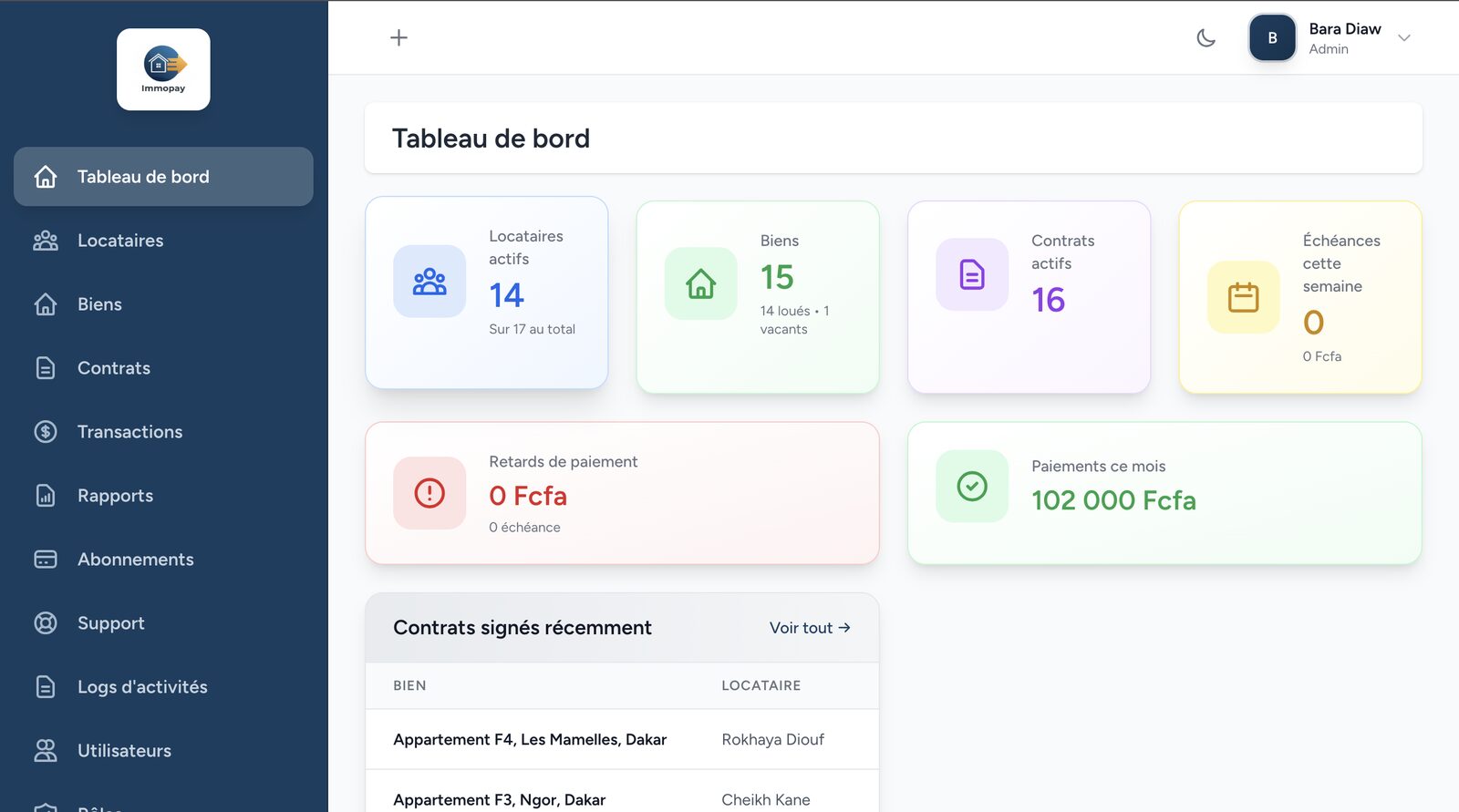 Immopay : SaaS de Gestion Locative